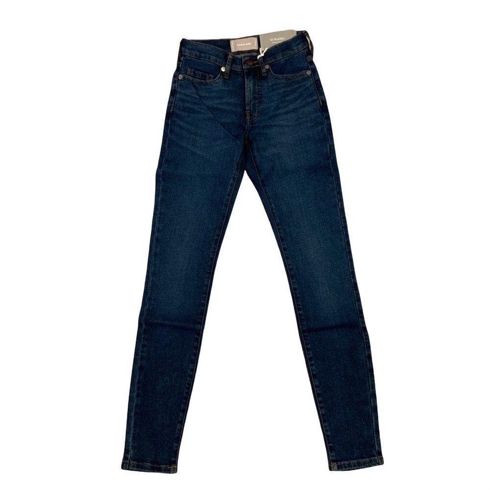 Everlane Jeans Mid Rise Skinny Medium Wash Ankle Length Size 23 New
